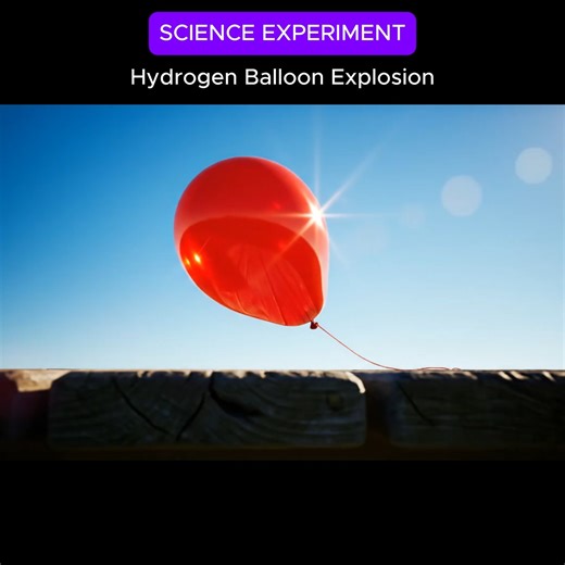 Sprintzeal on Instagram: "Hydrogen Balloon Explosion | Extreme Science Reaction | Boom Experiment! The Hydrogen Balloon Explosion experiment demonstrates how highly flammable hydrogen gas reacts with fire. Just a small spark can create a massive blast of flames, heat, and sound! 🔥 🎈 💥 This video explains the science behind hydrogen combustion and illustrates why hydrogen must be handled carefully. Great for students, teachers, science lovers, physics learners, safety education, and explosive 
