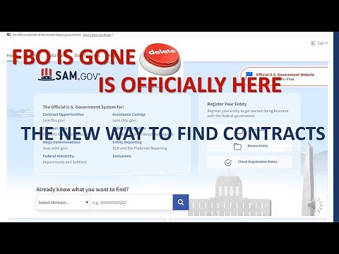 FBO.gov is Out | SAM.gov Is In | You Can Now Find Your Contracts On SAM.gov