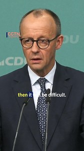 21K views · 80 reactions | Likely next German leader Friedrich Merz says he is ready for “the worst-case scenario” in dealing with the U.S.: “if those in America who really make not just America First but almost America Alone prevail, then it will be difficult.” #germany #trump | CGTNEurope | Facebook