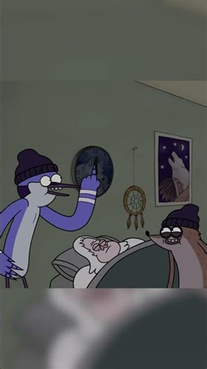 changing the clocks 🕰️ (he he, he he) #regularshow #rigbyandmordecai #cartoonnetwork