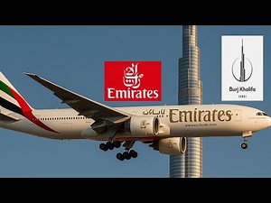 Emirates Jet ✈️ Flies Past Burj Khalifa 🏙️ | Iconic Dubai Sky Stunt 🌟🇦🇪