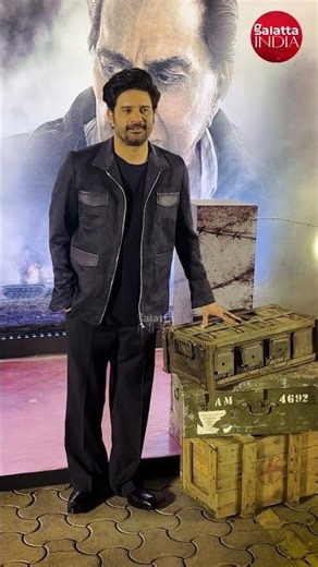 Jaideep Ahlawat spotted looking handsome at Ikkis movie screening 🖤#jaideepahlawat #ikkis