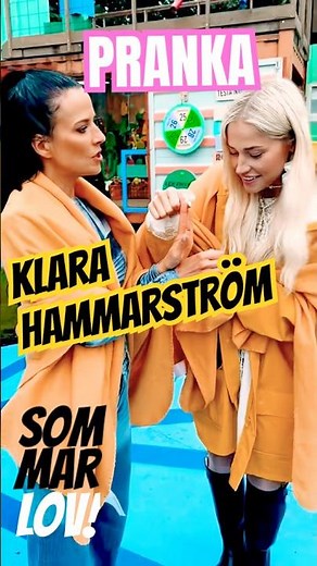Malin prankar Klara Hammarström #svt #sommarlov #melodifestivalen #prank
