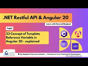 23 Concept of Template Reference Variable in Angular 20 - explained