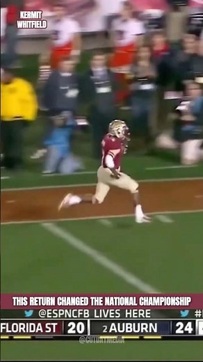 Kermit Whitfield’s 100-Yard Kick Return TD 😱