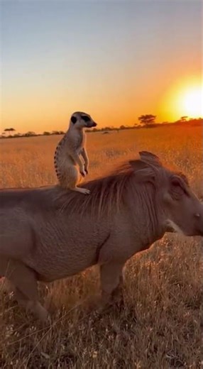 Timon and Pumbaa’s Real-Life Safari Adventure in the Golden Savannah 🌅🐾