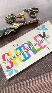 Rainbow Name Lettering in Minutes 🌈 #shorts #lettering #nhuandaocalligraphy | Nhuan Dao Calligraphy