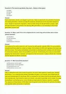 Grade 9 Biology 9th Grade Biology Questions with video