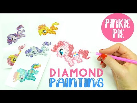 DIY Diamond Painting My Little Pony PINKIE PIE Sticker! (Beginners Tutorial Kit)