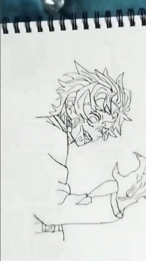 How to draw demon king Tanjiro #drawing #art
