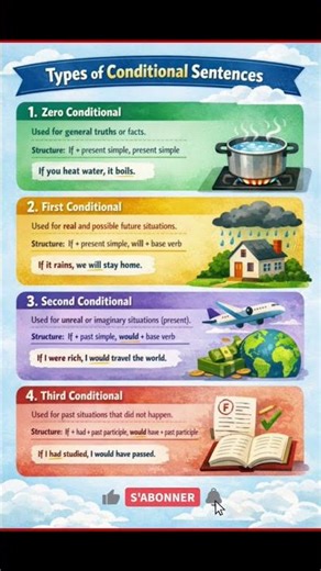 Types of Conditional Sentence || English Wala || #english