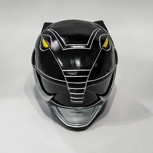 Black Ranger Helmet Cosplay MMPR Halloween Costume Prop - Etsy