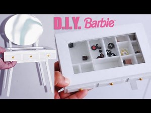 Barbie DIY Dressing Table Crafts