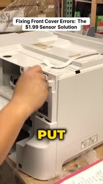 Uncovering the secrets behind printer repairs can save both time and money! This insightful guide dives into the straightforward process of fixing front cover errors on the Epson WF-6090. With a focus on a simple $1.99 mechanical sensor, you’ll learn how to diagnose and address common issues, ensuring your printer operates seamlessly again. Watch as the expert demonstrates the step-by-step removal of the cover, providing practical tips along the way. No jargon, just clear and actionable advice t