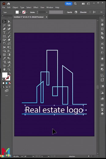 Real Estate Logo Design tutorial in adobe illustrator #logodesign #adobeillustrator #graphicdesign #graphicmixxx #learnontiktok #foryou #foryoupage #tiktokusa #tiktokrussia #freelancer #designer #viral #fyb