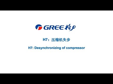 家用空调H7压缩机失步故障排查 Home air conditioner H7 compressor out-of-step troubleshooting
