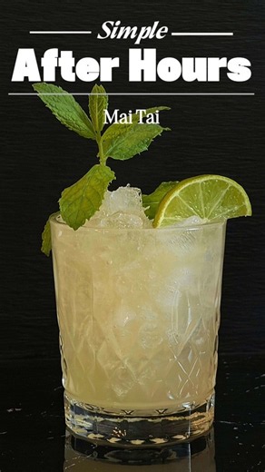 Mai Tai - Tiki Perfection 🍹🌴 #cocktails #cocktailrecipe #drink #maitai #cocktailrecipes #homebar