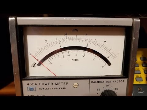 Checking ability to measure (or estimate) RF power at the bench