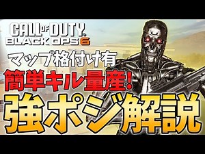 【CoD:BO6】強ポジを使って生き延びてキル数UP！神マップ&ゴミマップ格付けも有り！【FPS】