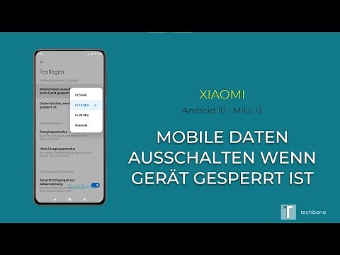 Mobile Daten ausschalten wenn Gerät gesperrt ist - Xiaomi [Android 10 - MIUI 12]