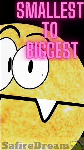 STARS SIZE COMPARISON #space #stars #sizecomparison