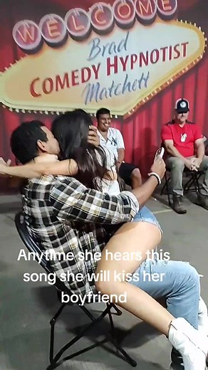 Hypnotized to kiss him every time she hears this song #fair #countyfairs #hypnosis #funny #foryourpage #fyp #fypage #kiss