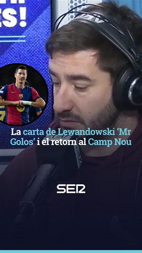 Què T’hi Jugues! on Instagram: "🤣🔵🔴 La carta de Robert Lewandowski i el retorn al Camp Nou: "Lewan ya vuelve como responsable de los golos en ataque" 📹 @albertmudez al #QTJ! #FCBlive #fcbarcelona #barça #campnou #spotifycampnou #robertlewandowski #lewandowski #futbol #football"