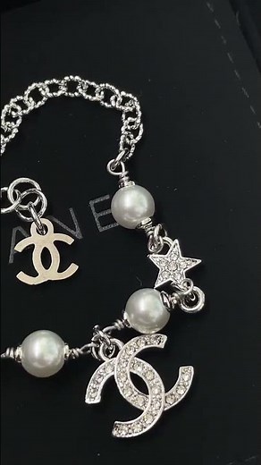 Chanel 25S Silver Star Charm Bracelet