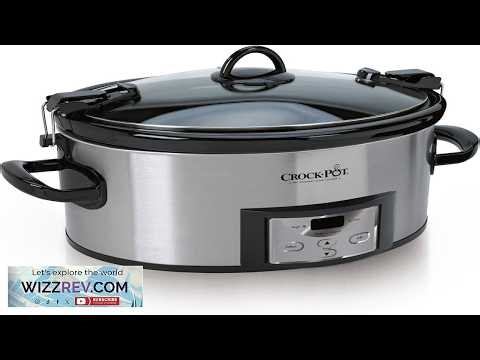 Crock Pot 6 Quart Cook & Carry Programmable Slow Cooker with Digital Timer