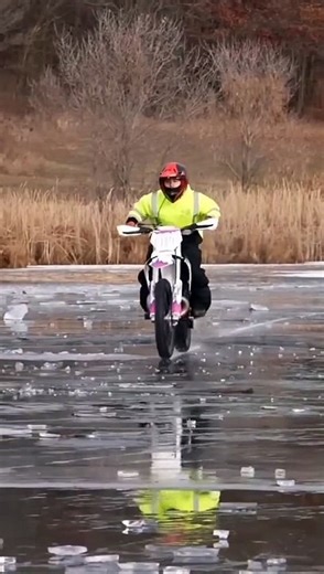 Bike Fall  ...  Ice Accident .. Experiment Fail