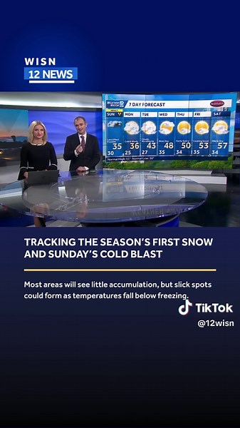 Tracking the season’s first snow and Sunday’s cold blast.