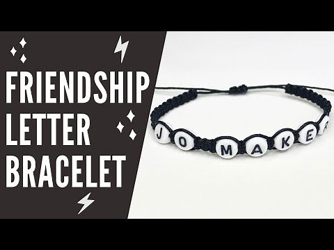 How to Make Friendship Bracelet with Letter Beads
