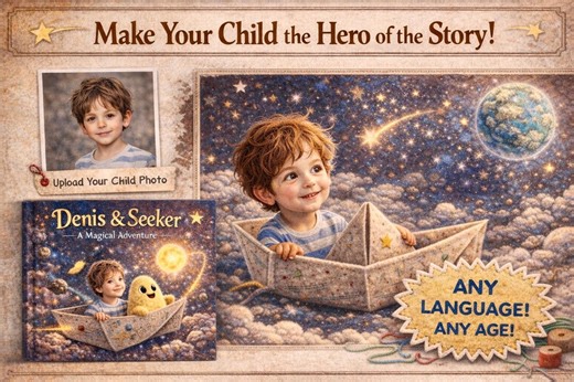 Personalized Photo Story Book: Custom Adventure for Kids, Any Language (digital/print) - Etsy