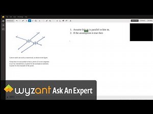 An example of an indirect proof (proof by contradiction)