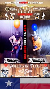 Kelsey can get away with anything #firearms #extremecowboyfastdraw #cowboyfastdraw #firearmsafety #fastdraw #stockyards #cowboys | Extreme Cowboy Fastdraw