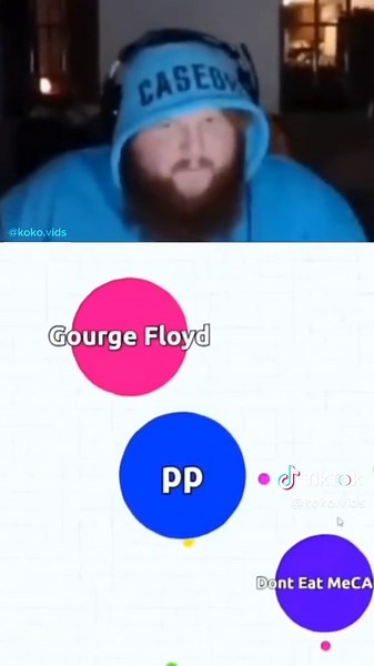 Caseoh Plays Agar.io Circle Game