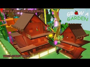 Build This THREE-STORY HOUSE in GROW A GARDEN | TUTORIAL✅ | EASY✅