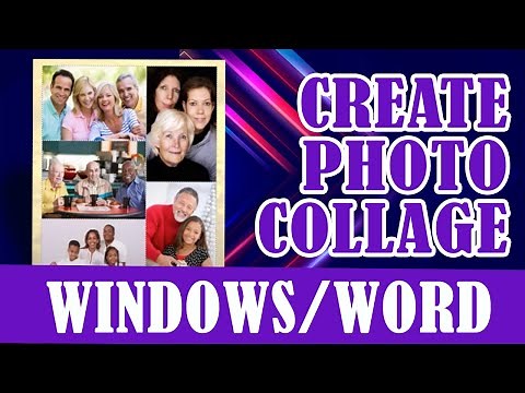 Create A Collage Page Windows WORD - Funeral Program Template