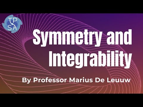 Symmetry and Integrability: A Talk by Prof. Marius De Leuuw