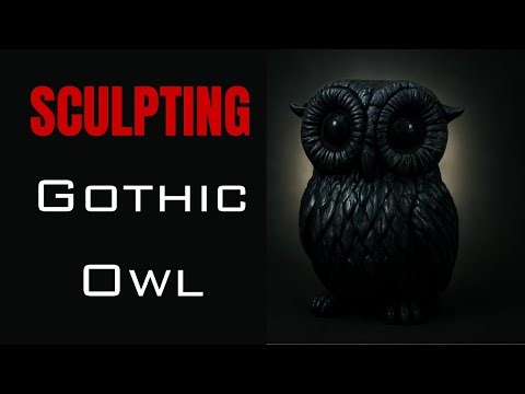 Sculpting a Gothic Owl | Jungle Goth Studios Time-Lapse