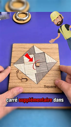 Ce casse-tête géométrique semble impossible à résoudre… Comment ajouter un carré dans un puzzle déjà complet ? La solution repose sur un subtil jeu de rotation et de logique. | Les Bons Moments