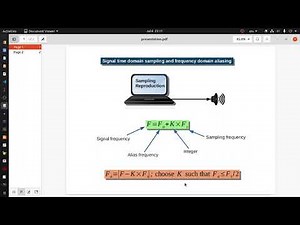 Signal sampling and aliasing demonstration