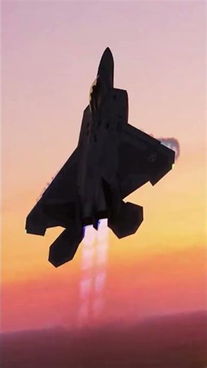 F-22 Sunrise Thrust-Vector Pitch-Up – Unreal Maneuver! 🇺🇸😱