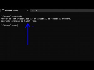 How to Fix Visual Studio Code code . is not recognized as an internal and external Command in CMD