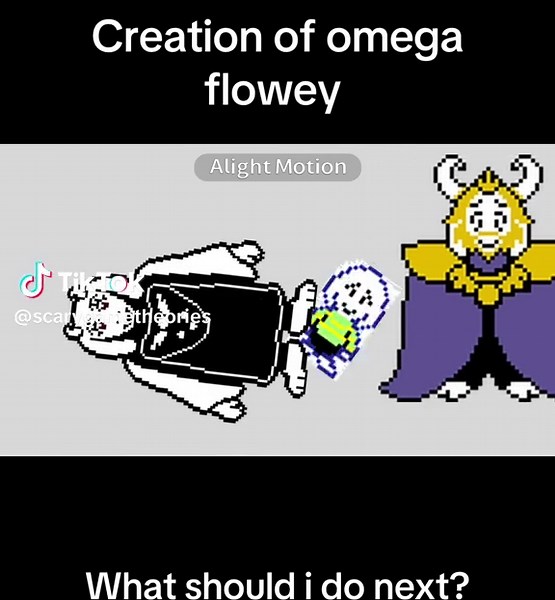 Edited by me, creation of omega flowey 🌼 #fyp #foryou #foryoupage #undertale #creation #omegaflowey
