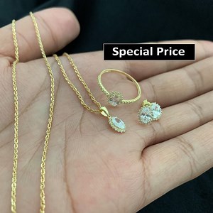 💥Buy 18K Pure Gold Necklace Ring and Earrings 💥 FREE Delivery All Over UAE ✅ Pawnable ✅ Certificate of Authenticity ✅ VAT FREE 🛒 To order you can send us an inbox message, Whats App us 971525382228 or you can give us a call on 04 296 5396 #TalaGold | Tala Gold Collection
