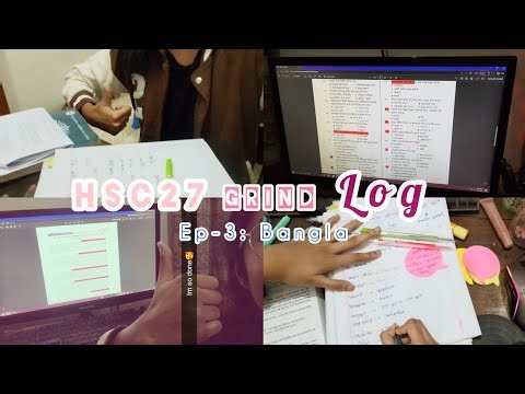 HSC27 Grind Log | Ep-3: Bangla study vlog 🖋️