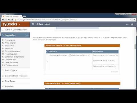 CIS 2085 zyBooks 1.5