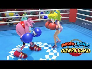 Boxing ( Hard ) Gameplay Mario & Sonic At The Olympic Games Tokyo 2020 (Amy) Games ( Switch )