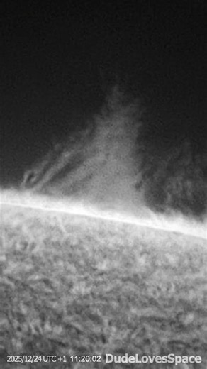 Monstrous Plasma Cloud on The Sun! Captured With My Telescope